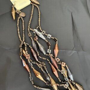 EsMar Jewelry   -NWT  - 5 strand necklace &  fish hook earrings